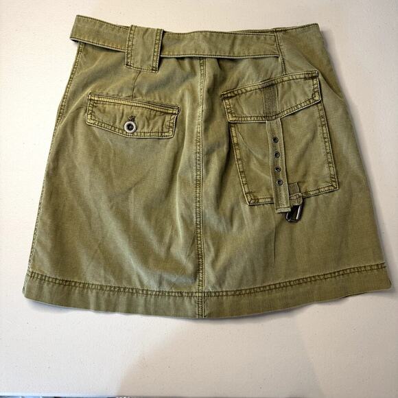 Free People Buckled Green Khaki Skirt - Picture 3 of 4
